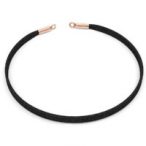 Alcantara necklace - neck collar, silver Alcantara necklace - neck collar, AG 925 silver