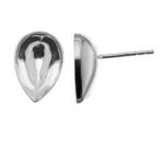 Earring post - base for Swarovski, silver Earring post - base for Swarovski, AG 925 silver