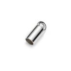 Straight sleeve with circle, silver Straight sleeve with circle, AG 925 silver
